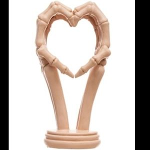 8" Skeleton Hand Heart Tabletop Accent by Ashland